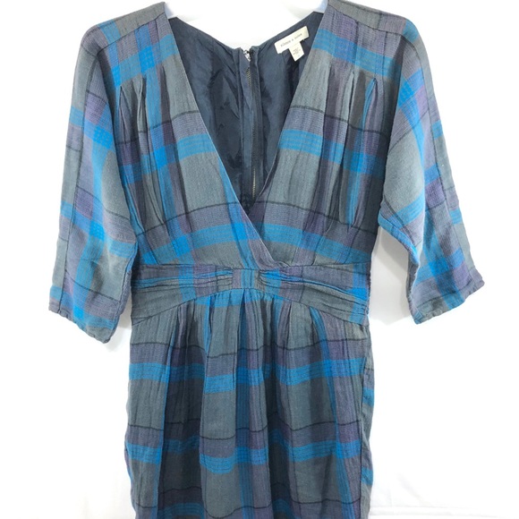 EUC Women's Silence + Noise Plaid Dress Size 0 - Picture 2 of 8